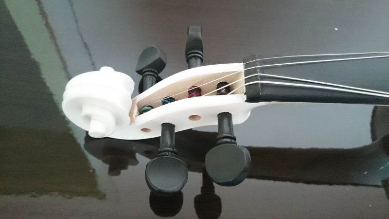 Student Acoustic Violin Full 4/4 Maple Spruce with Case Bow Rosin White Color