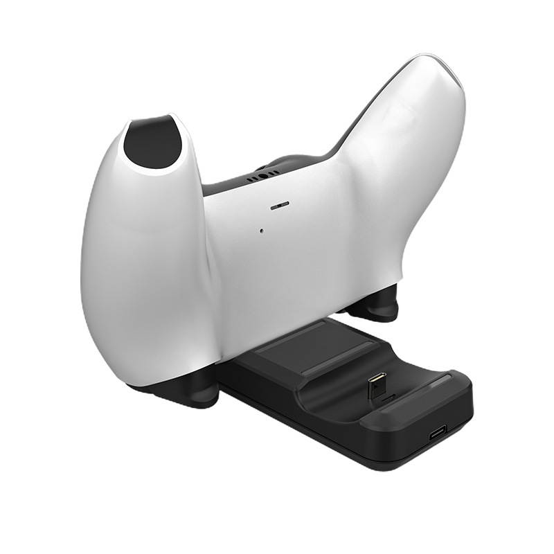 Rome Care Charging Dock for PS5 DualSense Wireless Controller, Charging Station with Dual USB C Ports, Console PS5 Accessories Stand Holder Charger for Playstation 5 PS5 Game Controller - Black