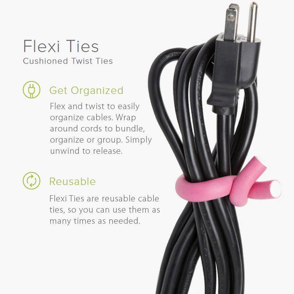 Ut Wire Flexi Ties Cable Organizer, 8 Count, 5-Inch