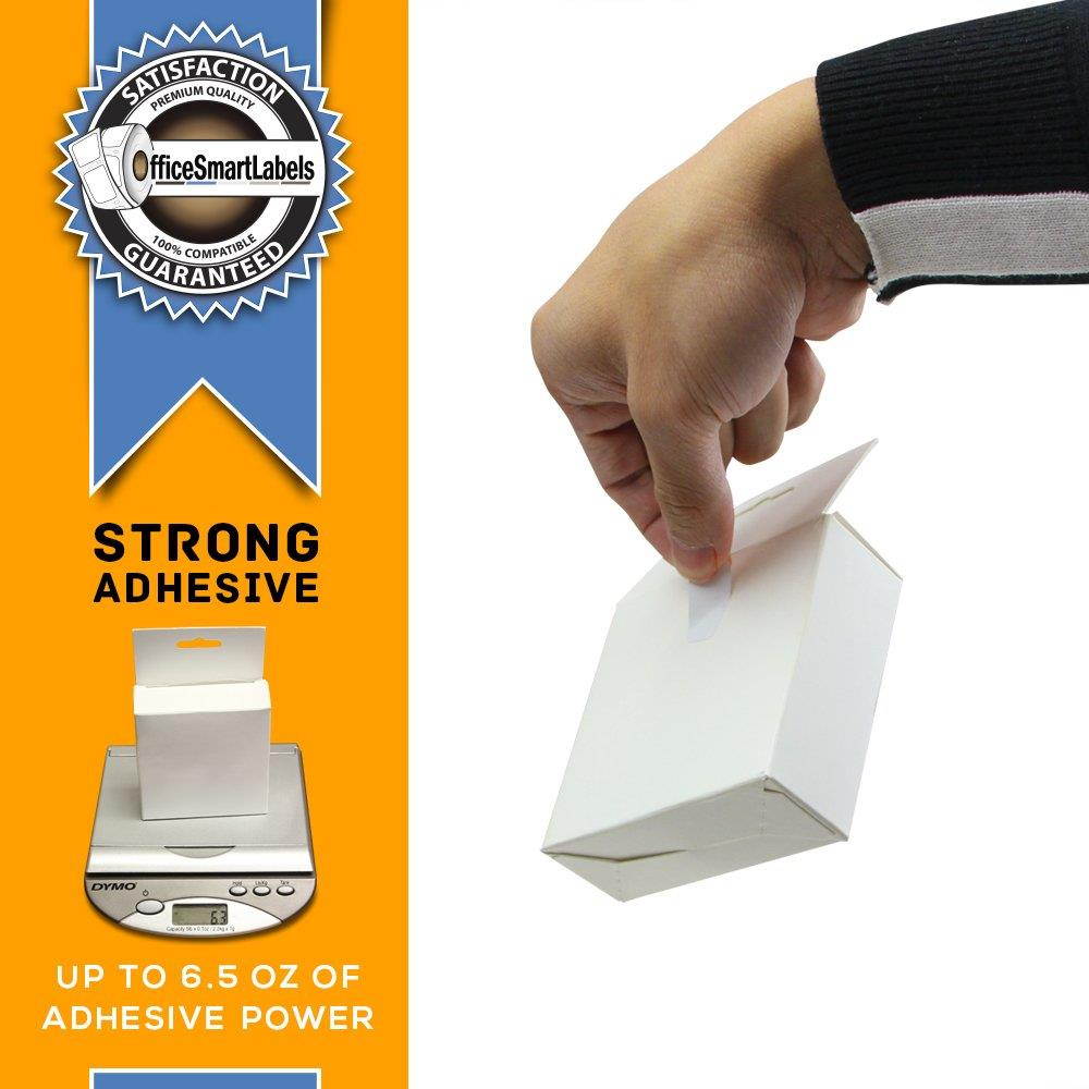 Dymo Compatible 30333 LabelWriter Self-Adhesive White Extra Small 2-Up Multipurpose Labels, 1/2" x 1" (4 Rolls, 1000 Labels Per Roll)