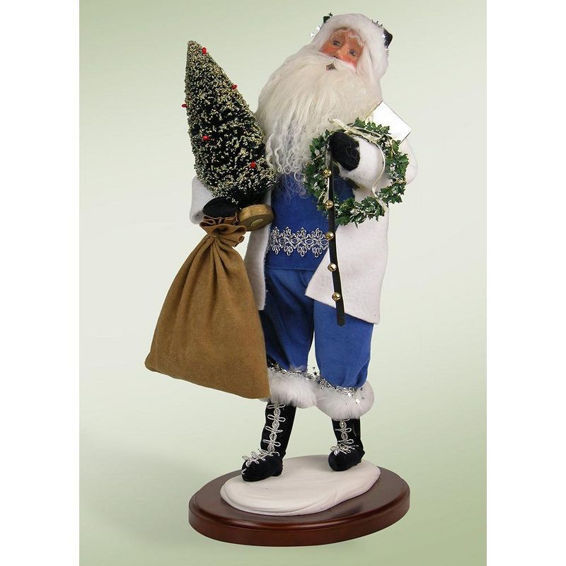 Byers Choice Walking In A Winter Wonderland Santa Claus Christmas Caroler Figure 18"