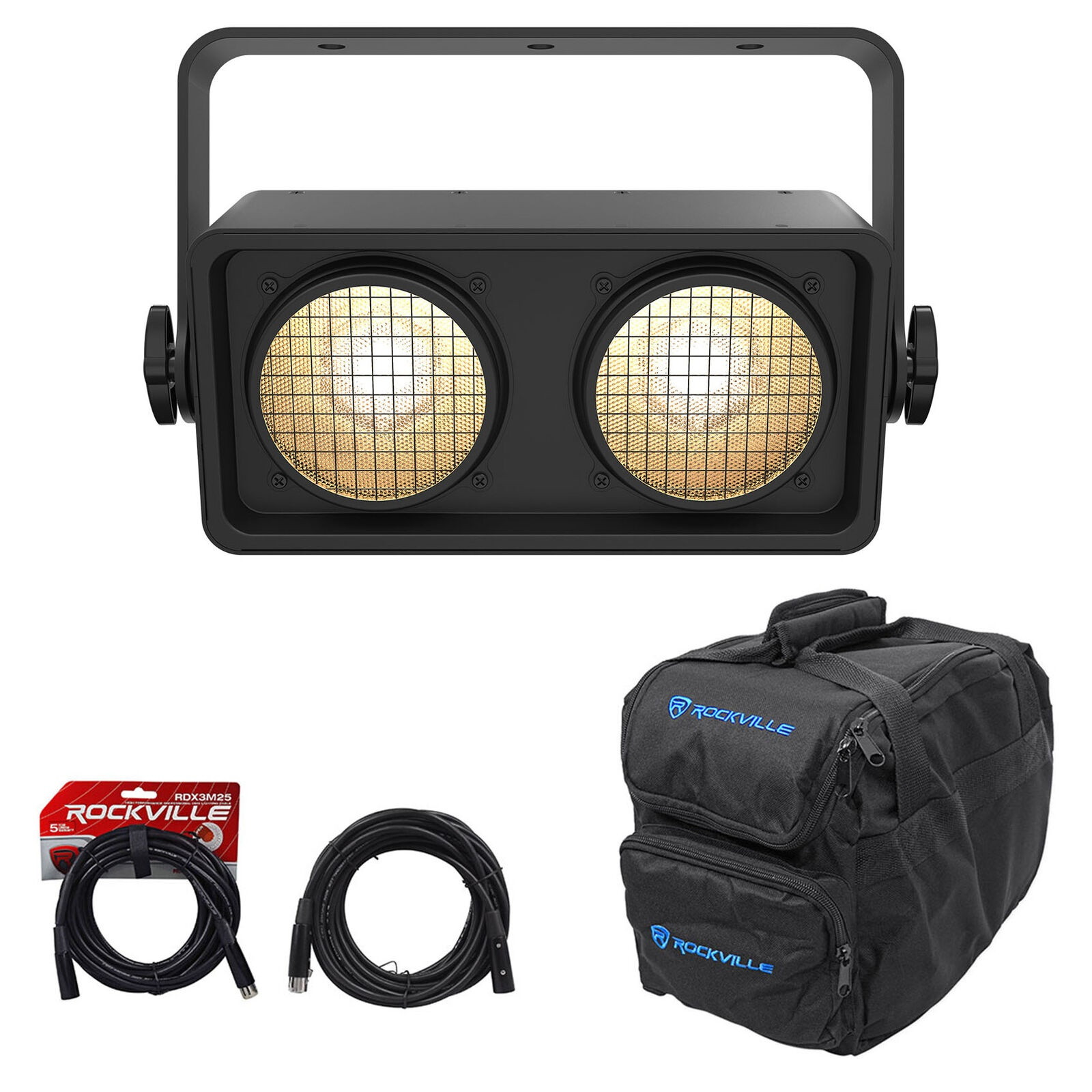 Chauvet Shocker Dual Zone Dance Floor COB LED Blinder Stage Light+Bag+DMX Cables