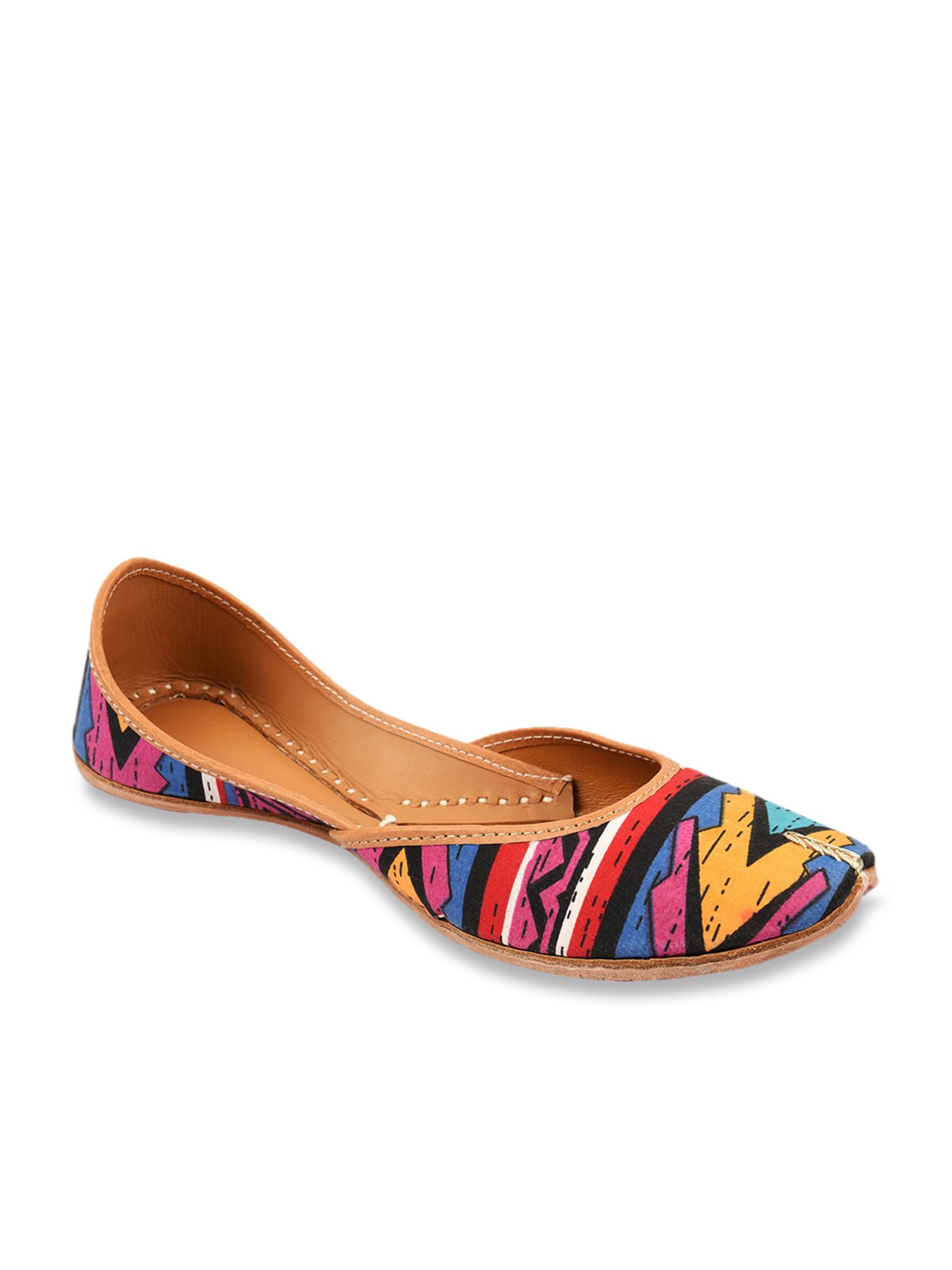 Desi Colour Women's Multicoloured Ethnic Juttis