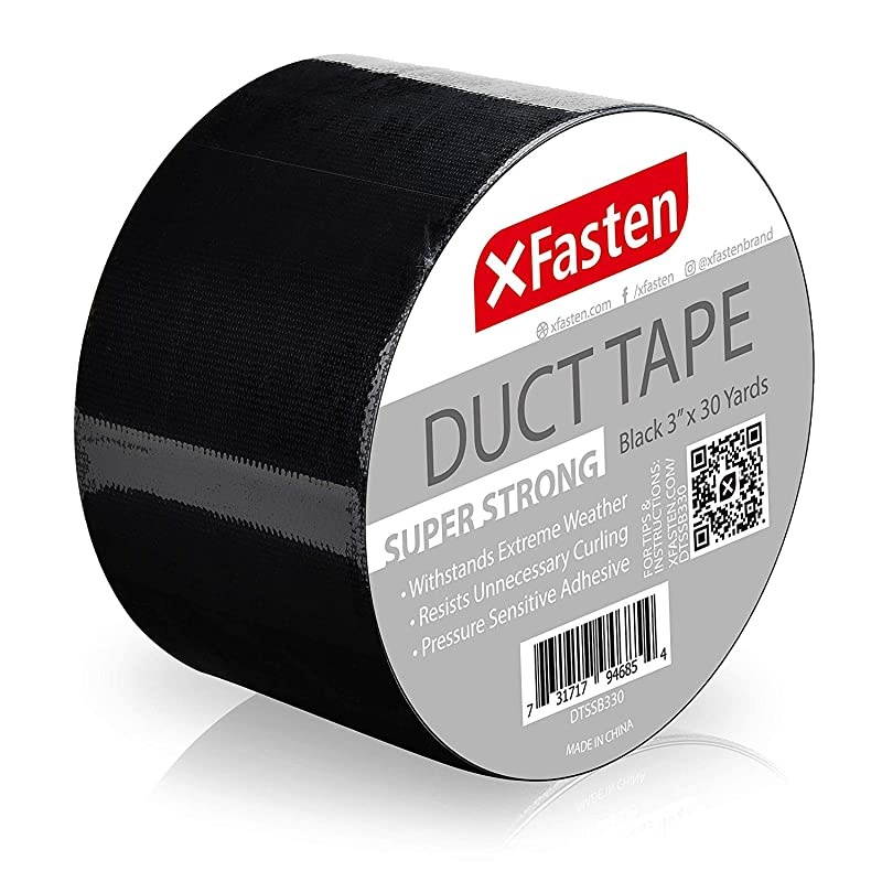 Super Strength Duct Tape Black 3quot x 30 Yards Indoor and Outdoor Duct Tape for School and Industrial Use Waterproof and Weatherproof