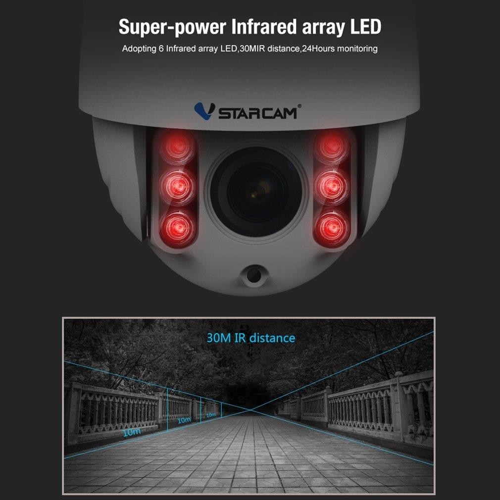 VStarcam C34S-X4 HD 1080P Waterproof Indoor Outdoor Security Camera 4X Zoom