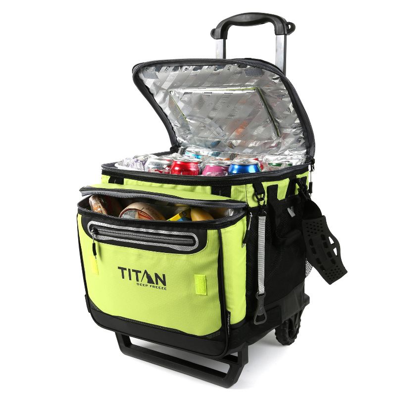 California Innovations Titan Deep Freeze 40qt Rolling Cooler - Lime Green