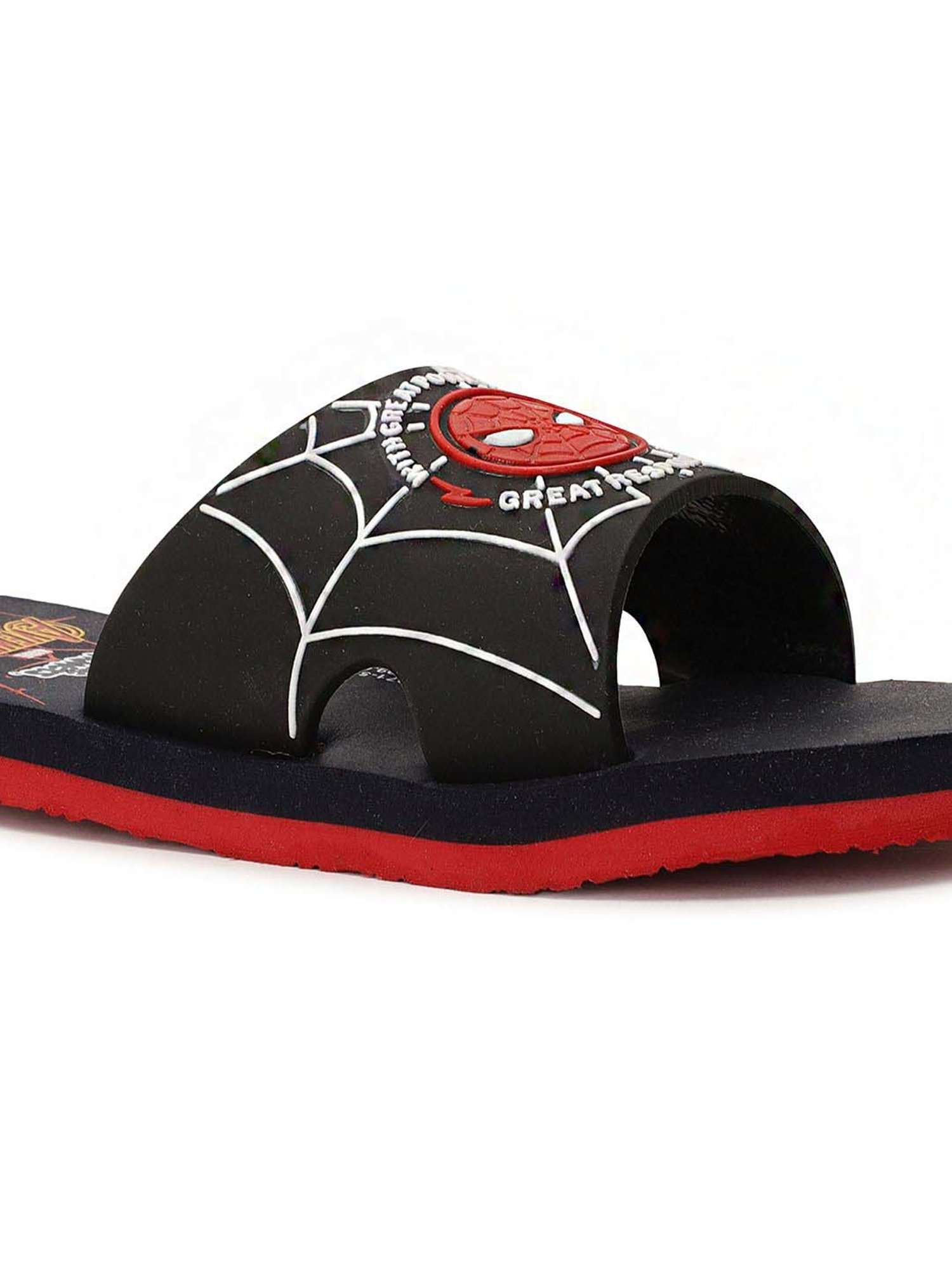 Disney by Bata Kids Black & Navy Slides