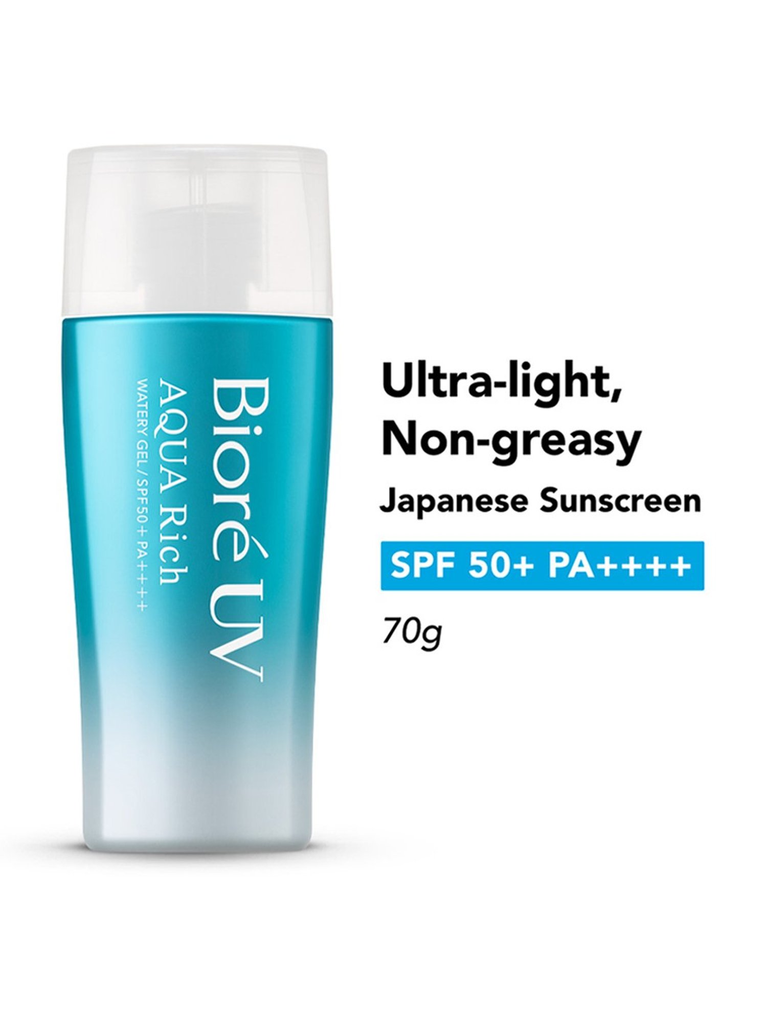 Biore UV Aqua Rich Watery Gel Sunscreen SPF 50+ PA++++ - 70 gm