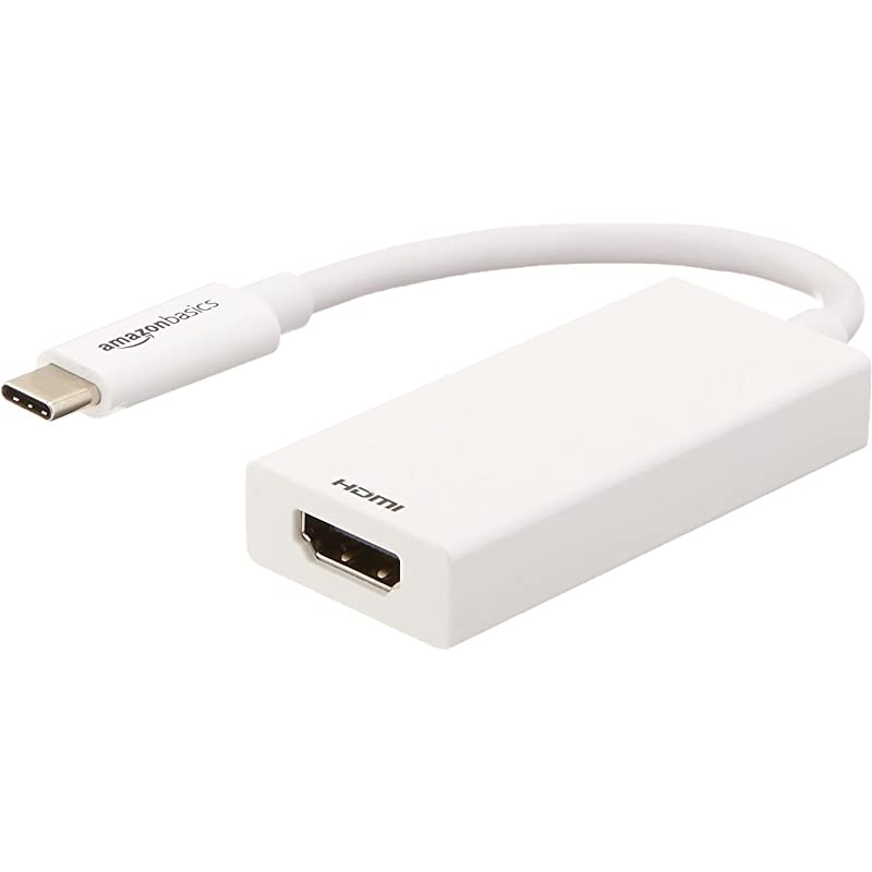 Basics USB 3.1 Type-C to HDMI Adapter - White, 5-Pack