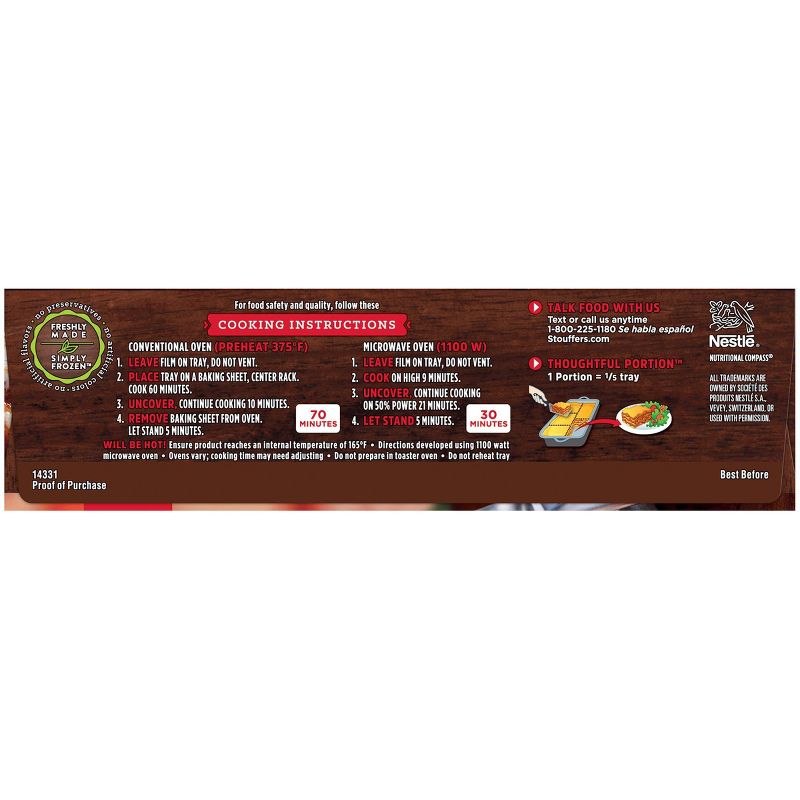 Stouffer's Frozen Lasagna Italiano Family Size - 38oz