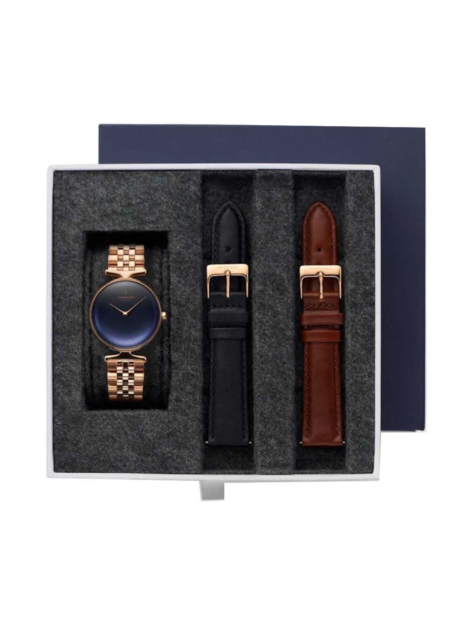 Nordgreen UN32RGRB5LROLEBLLEBR Unika Analog Watch for Women with Strap Set Combo