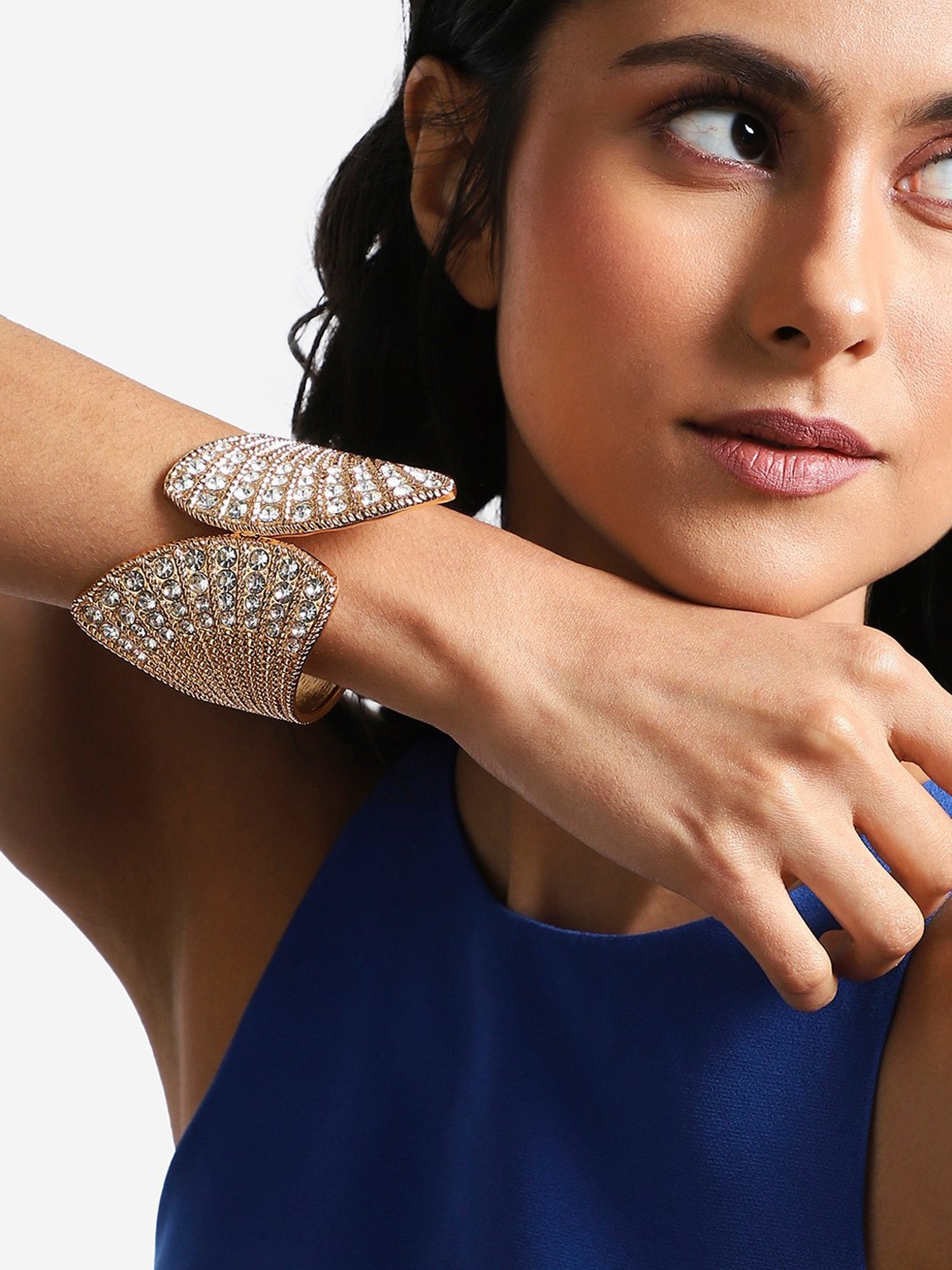 SOHI Crystal Fan Bracelet For Women