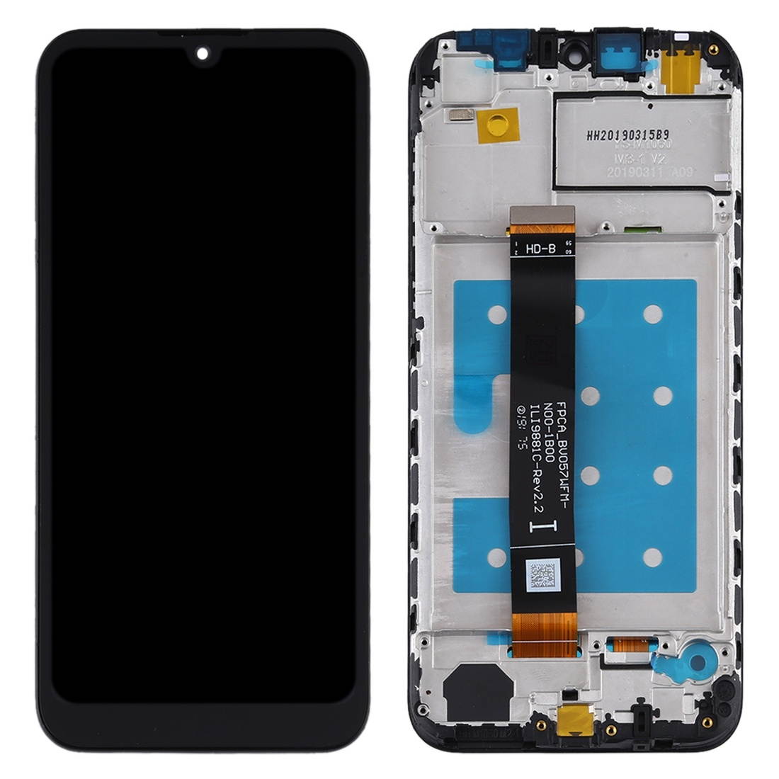 Replacement  LCD Screen and Digitizer Full Assembly with Frame for Huawei Y5