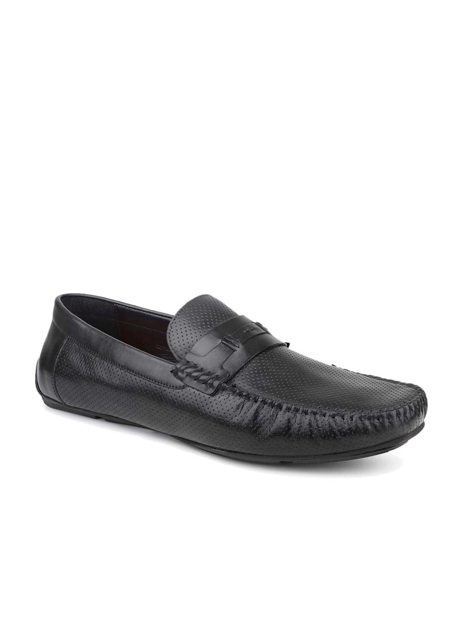 Atesber Men's Black Casual Loafers