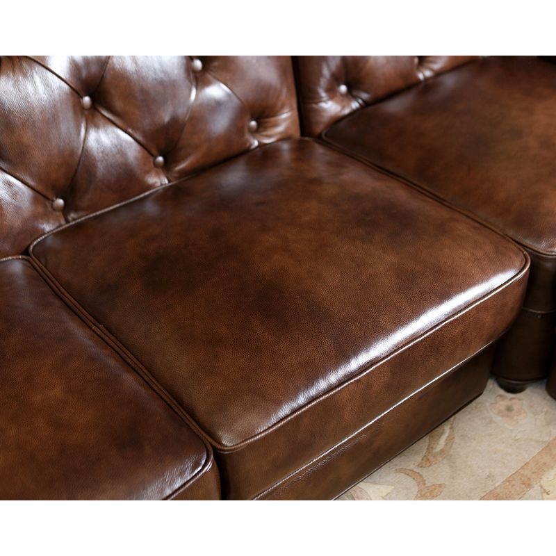 3pc Keswick Sectional Sofa Brown - Abbyson Living