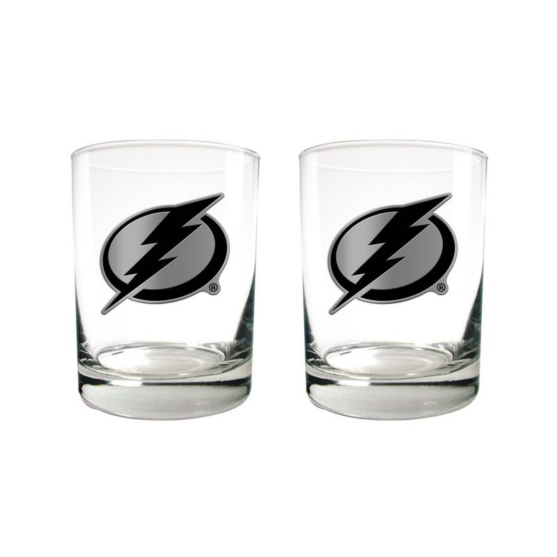 NHL Tampa Bay Lightning 2pc Stealth Legacy Rock Glass Set