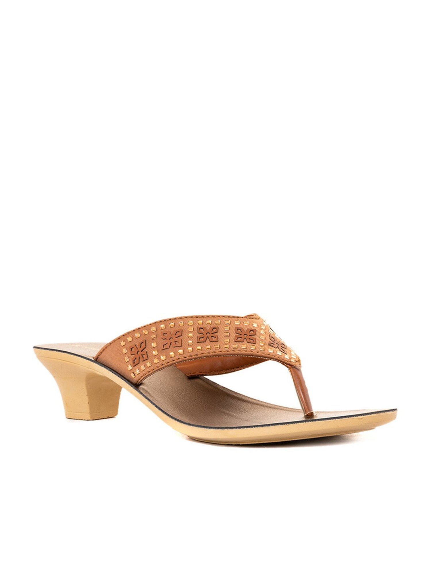 Khadim Women's Brown Thong Sandals