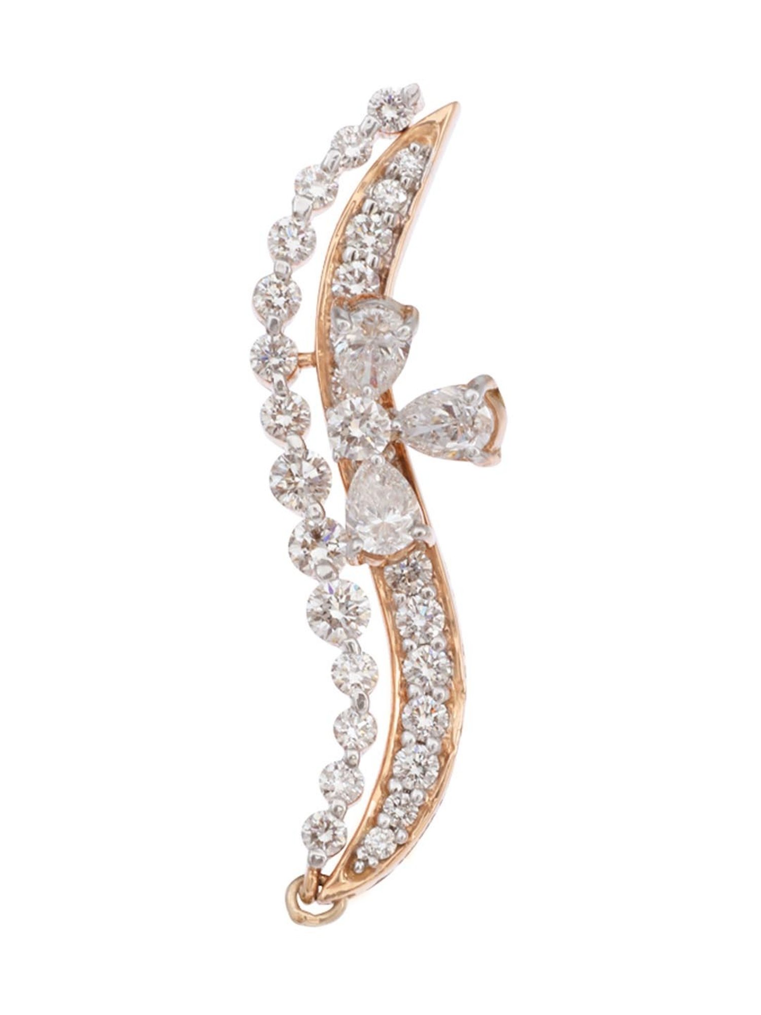 CKC 18k Gold & Diamond Earrings for Women