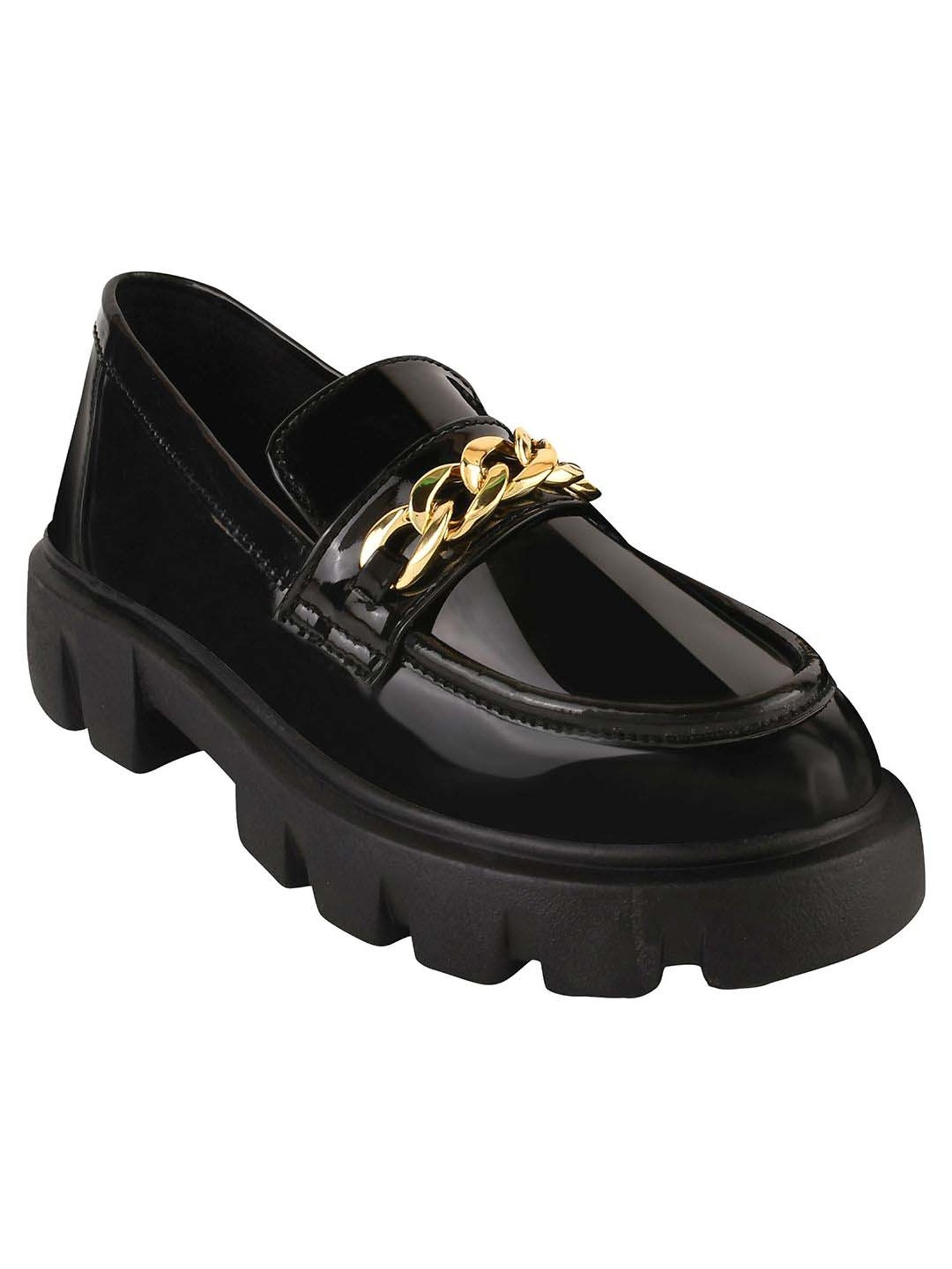 Shoetopia Kids Black Casual Loafers