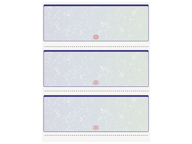 Paris Business Products 04539RM DocuGard Standard Security Check, Blue/Green Prismatic, Middle, 24 lb, Letter, 500/Ream, 1 Ream