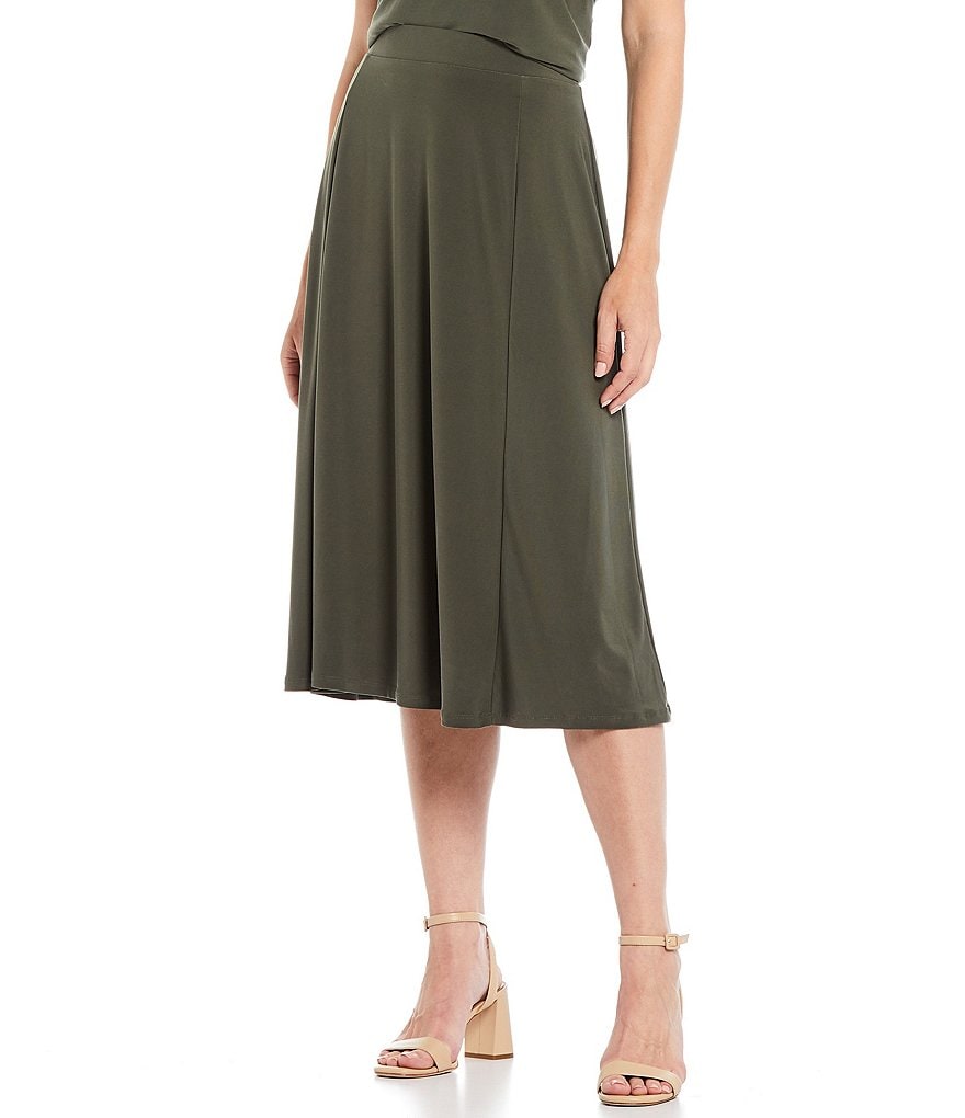 Investments Soft Separates Pull-On A-Line Skirt