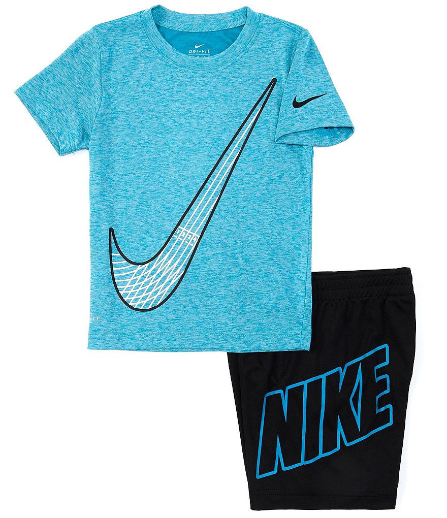 Nike Little Boys 2T-7 Short-Sleeve Dropset Tee & Shorts Set