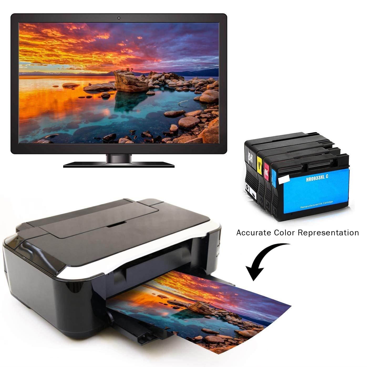 Limeink Compatible Ink Cartridge Replacements 932XL & 933XL High Yield (4 Black / 2 Cyan / 2 Yellow / 2 Magenta, 10 Pack)