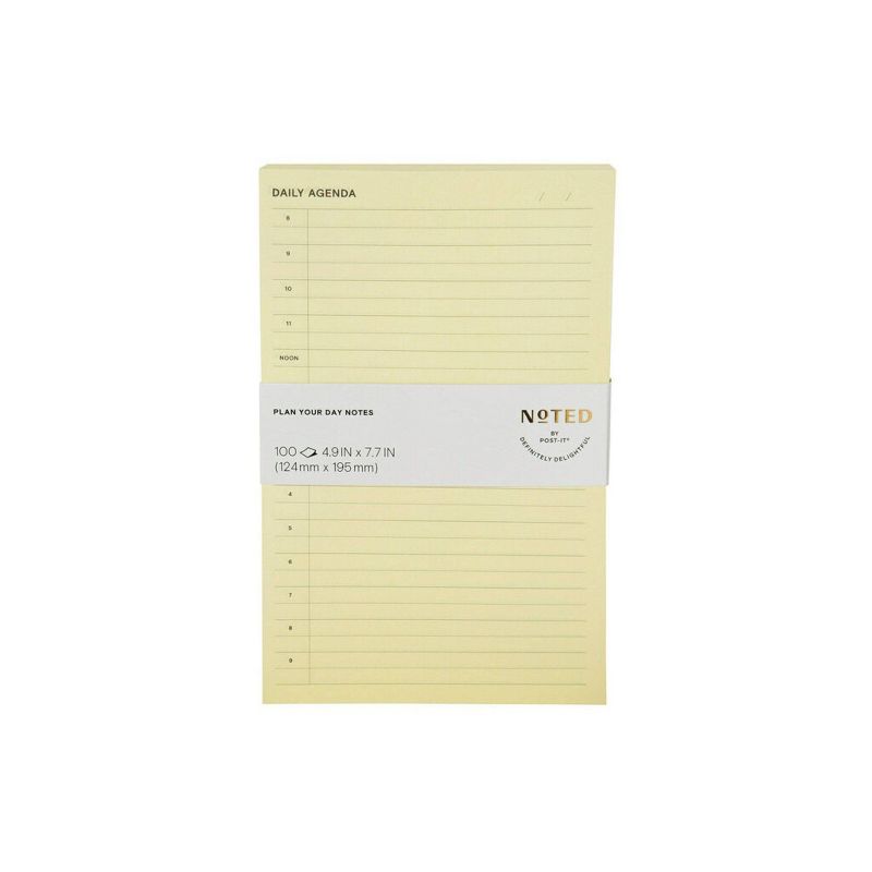 Post-it Daily Planner Notepad - Light Yellow