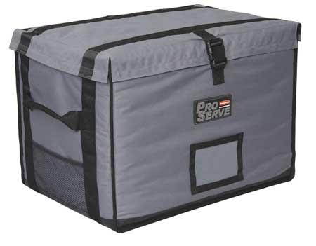 RUBBERMAID FG9F1600CGRAY Insulated Carrier, 18 1/4x 27 x 16, Gray
