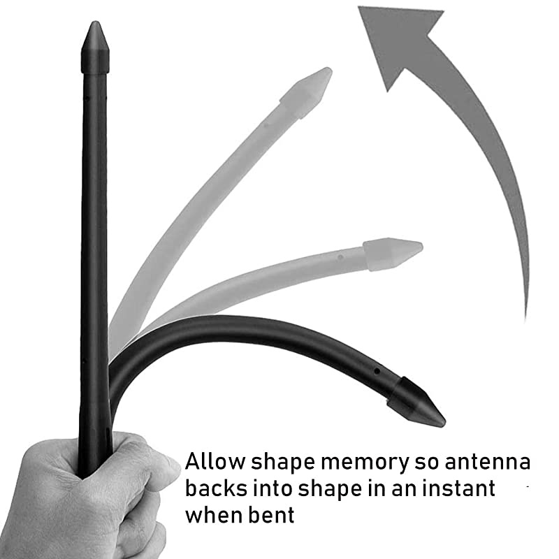 Antenna for GMC Sierra Chevy Silverado 1500 2500 3500 (2007-2021), Rocket Style, 8 inches Rubber Antenna Replacement Mast, Designed for Optimized FM/AM Radio Reception (M7 Thread)