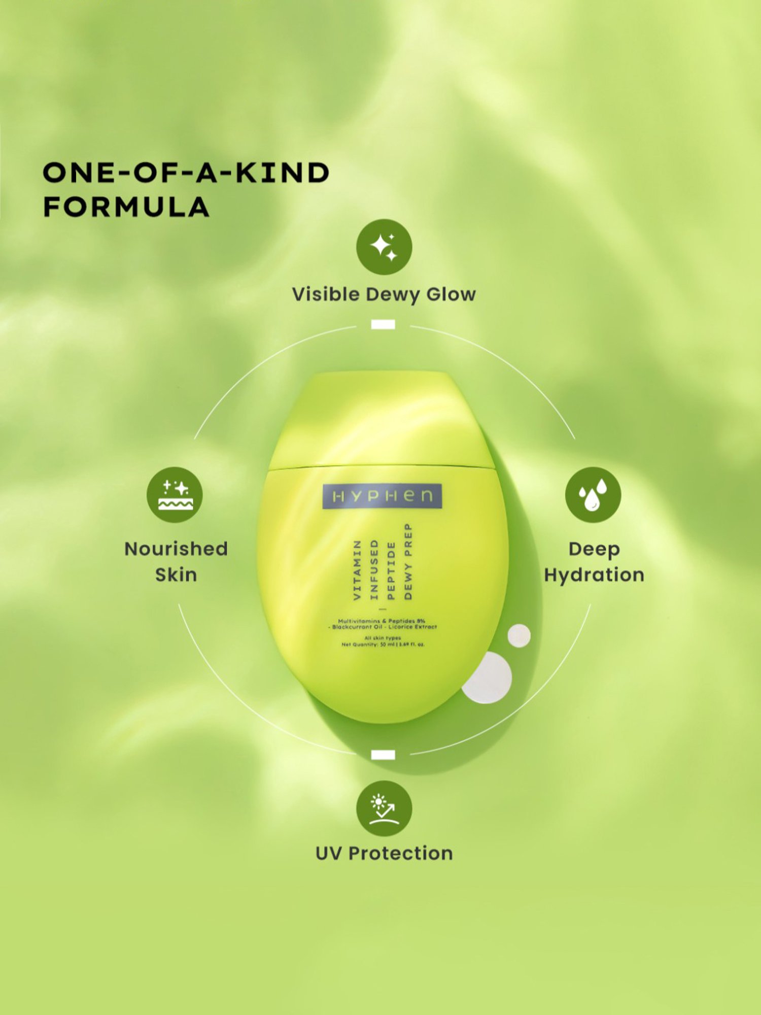 Hyphen Vitamin-Infused Peptide Dewy Prep Serum - 50 ml