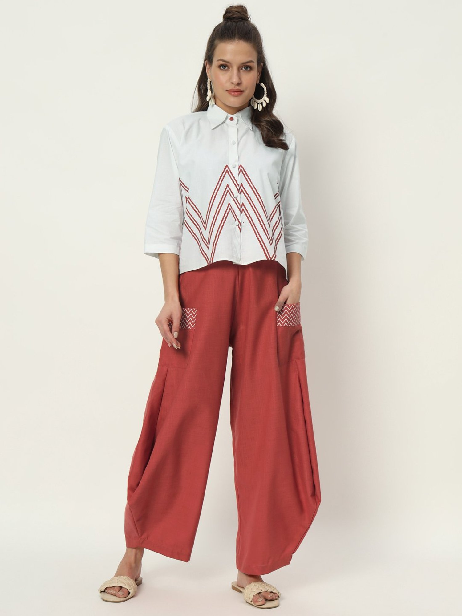 9rasa Coral Cotton Pants