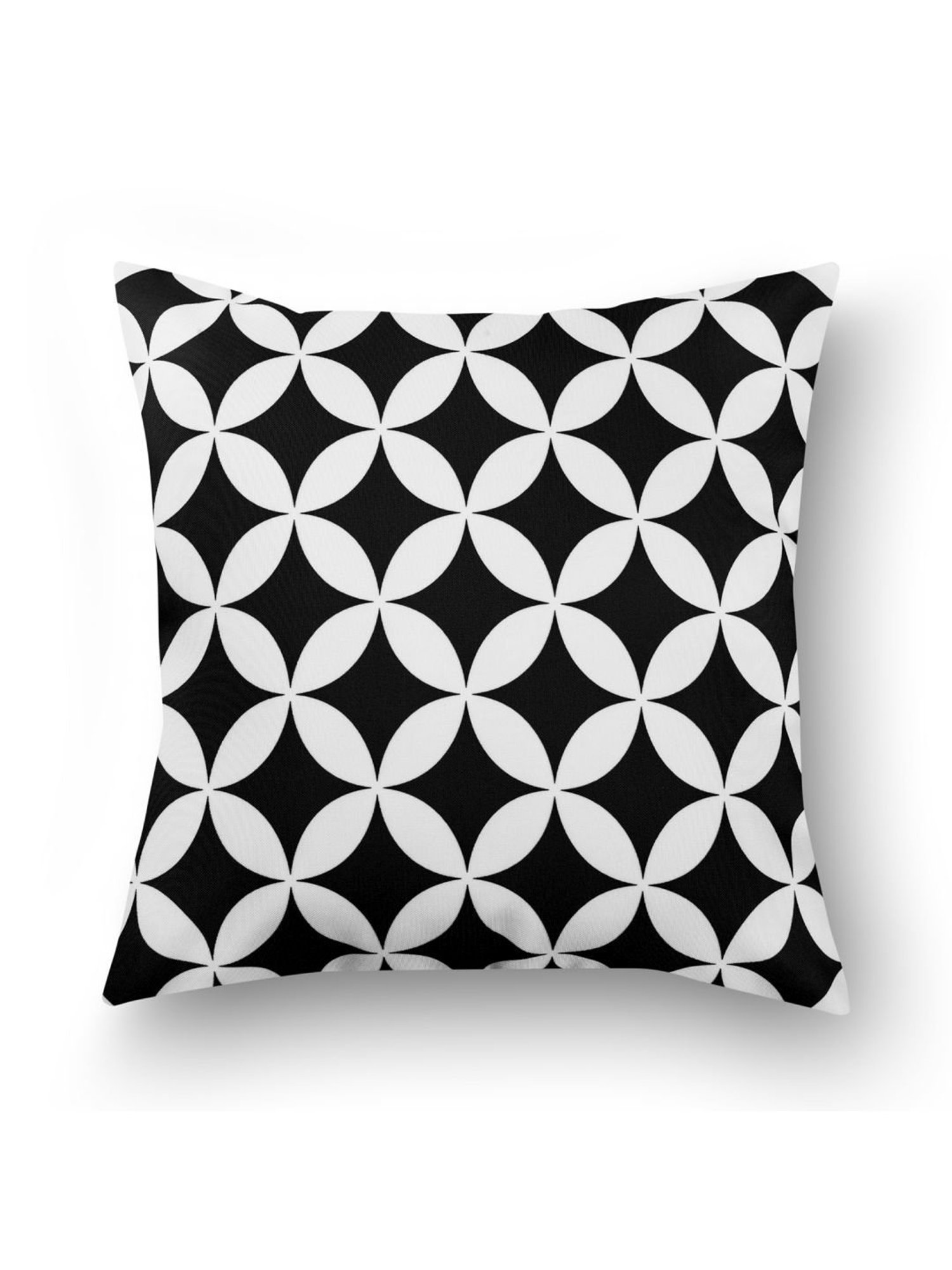 SEJ by Nisha Gupta Black & White Cushion Covers - Set of 1