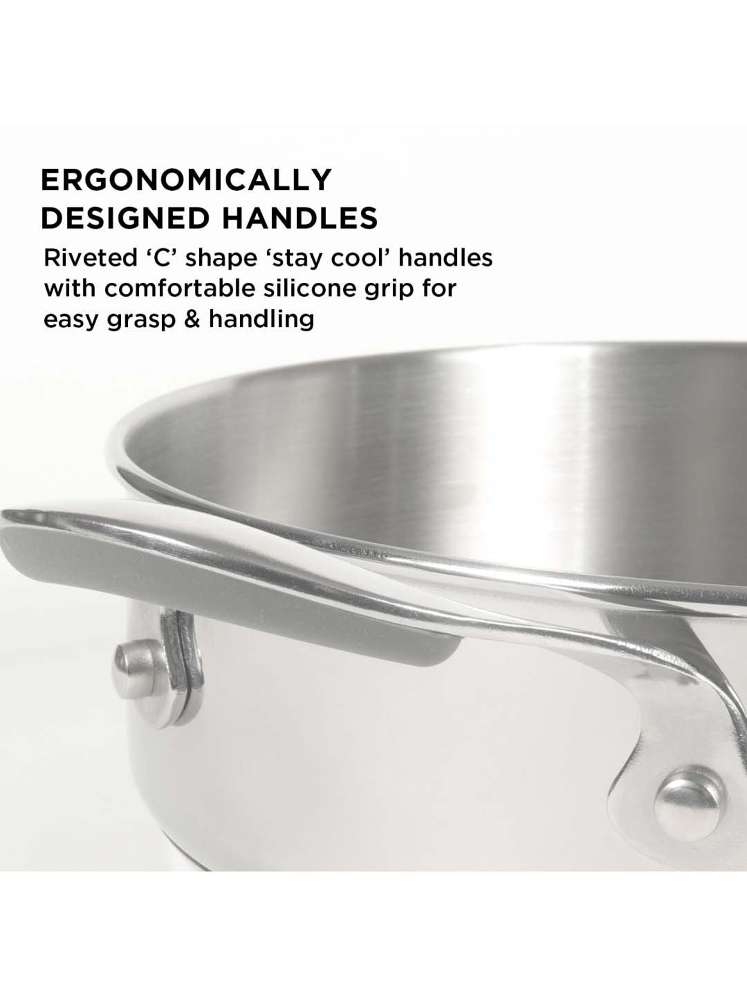 Meyer Select Stainless Steel Sauteuse 28cm (Induction & Gas Compatible)
