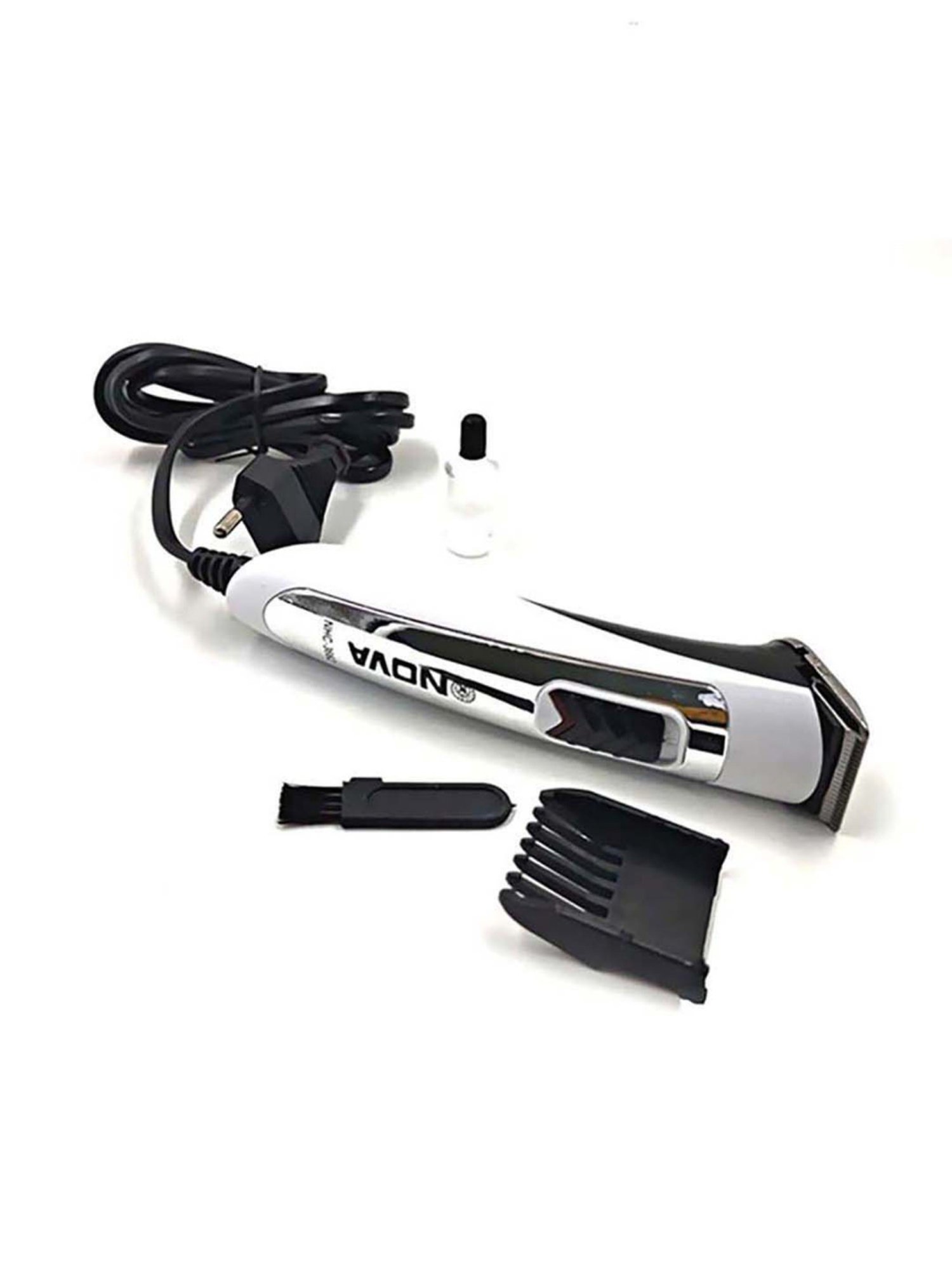 Nova NHC-3662 Corded Electric Trimmer - 45 Min Runtime (White)