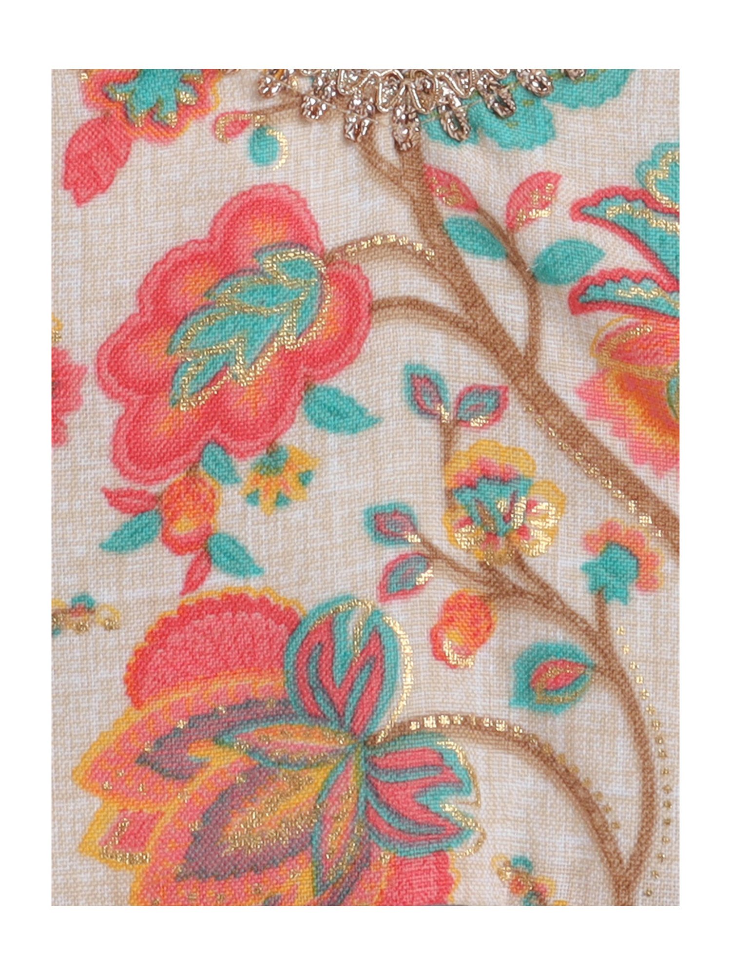 Many Frocks Kids White & Orange Shimmer Lehenga, Choli with Dupatta