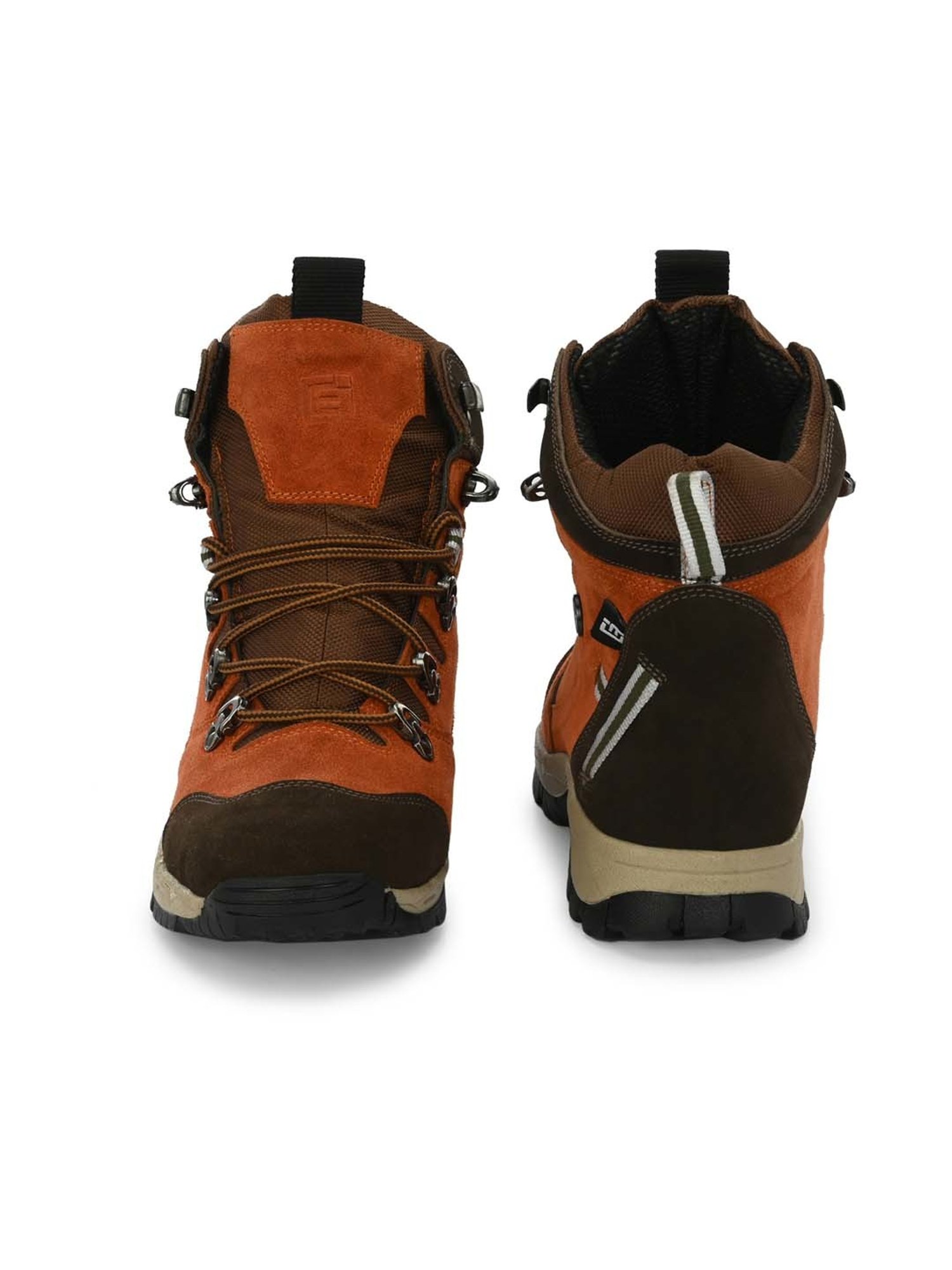 Eego Italy Men's Orange & Brown Outdoor Shoes