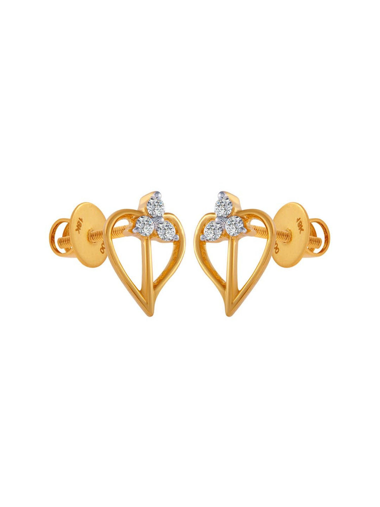 P.C. Chandra Jewellers 18 kt Gold & Diamond Earrings