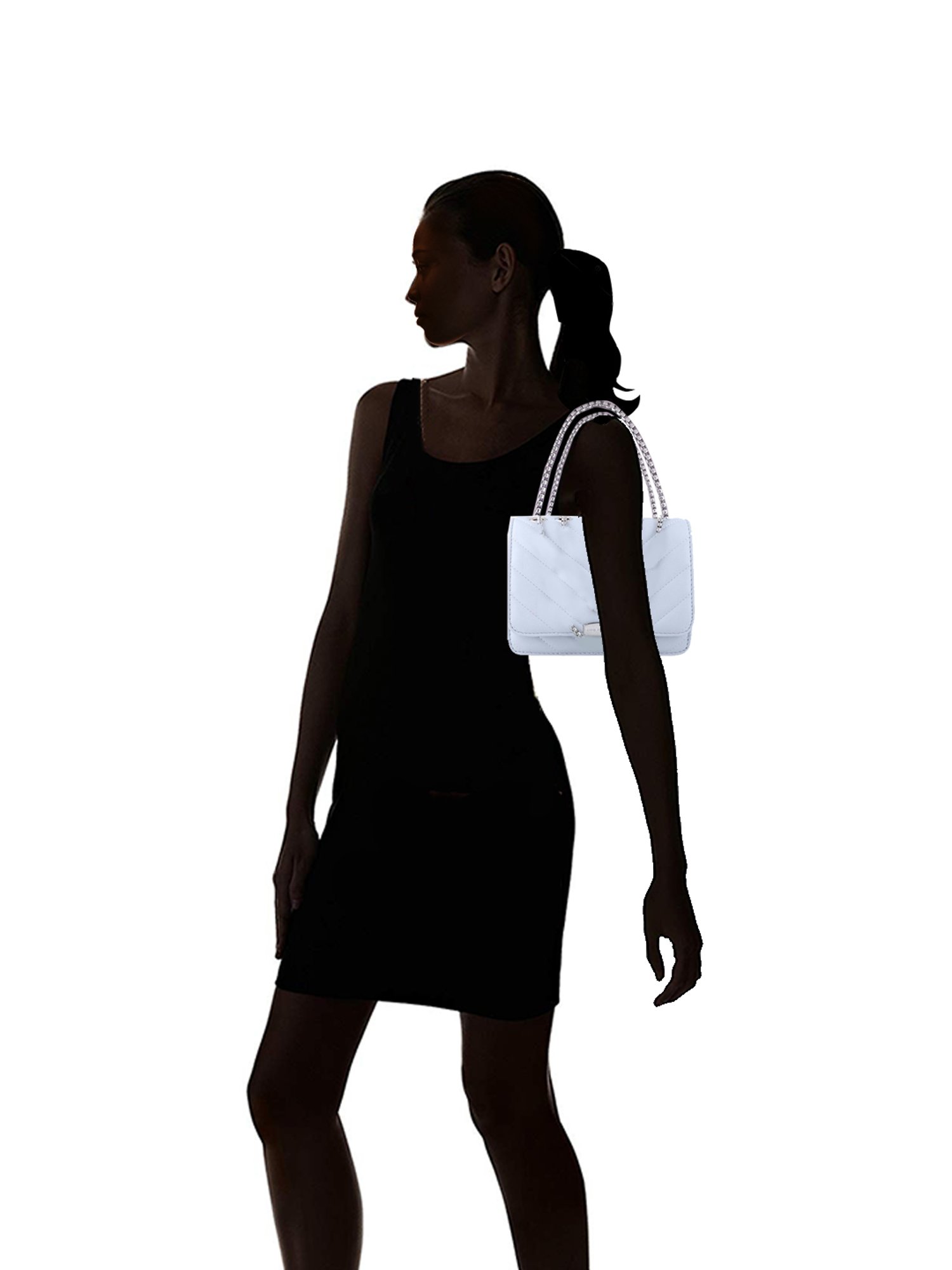 Lino Perros Blue Quilted Medium Shoulder Bag