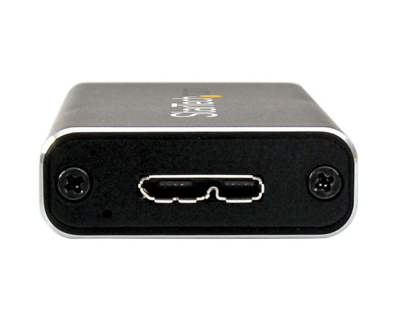 StarTech.com M.2 SSD Enclosure for M.2 SATA SSDs - USB 3.0 (5Gbps) with UASP - External M.2 SSD Enclosure - Aluminum