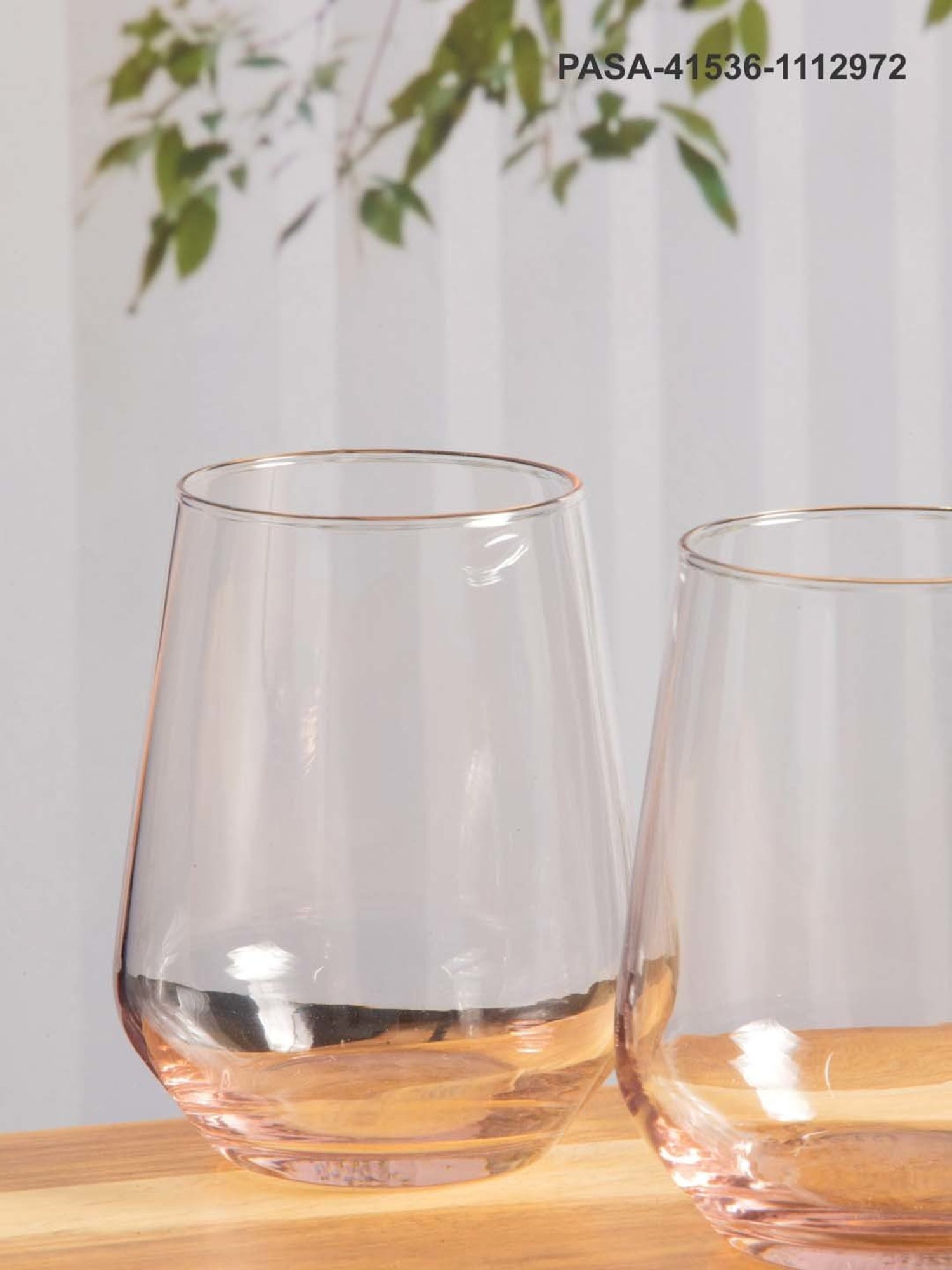 Pasabahce Allegra Transparent Glass Tumbler (0.425 L) - Set of 6
