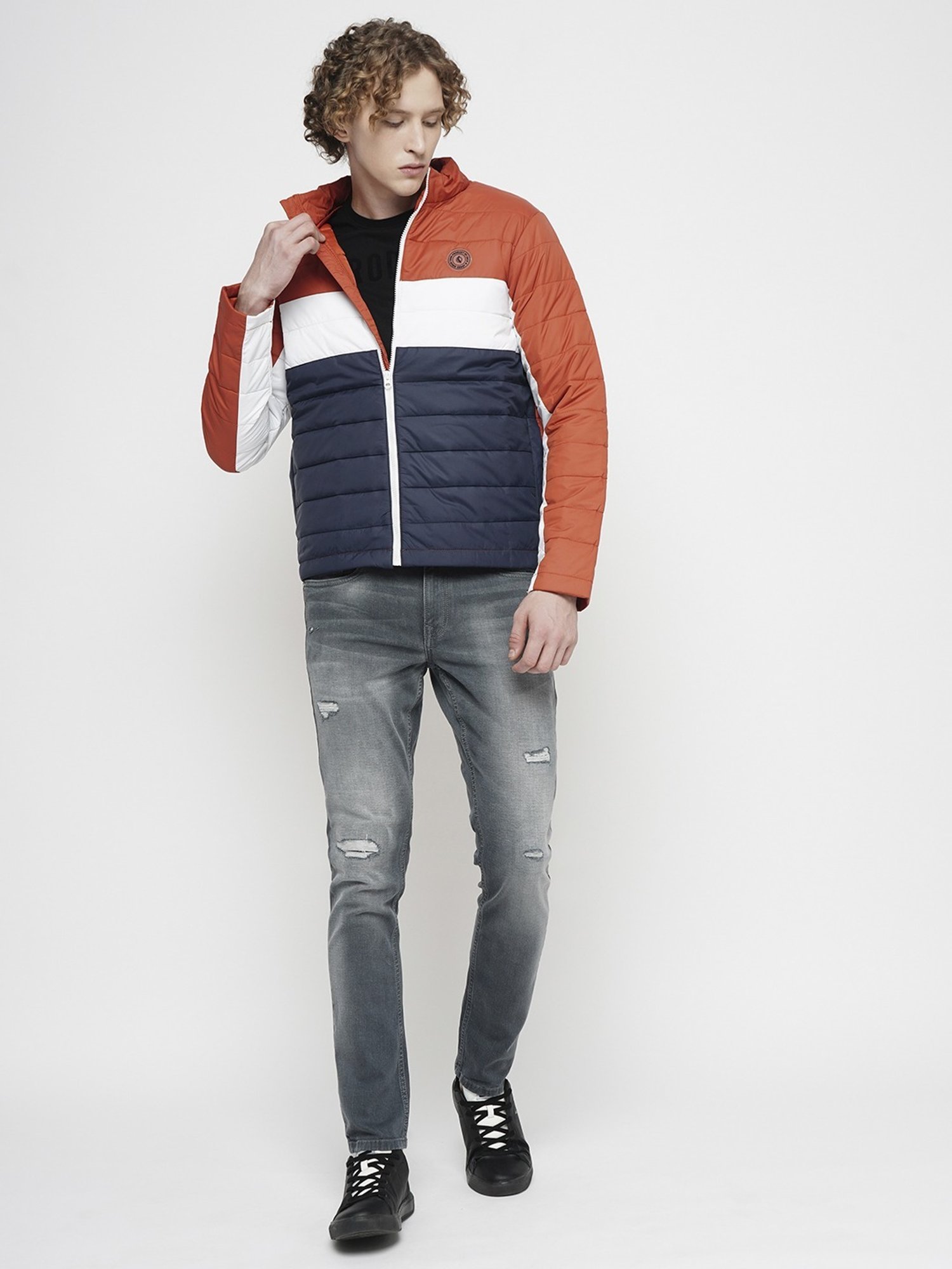 Hummel Grey Regular Fit Bomber Jacket