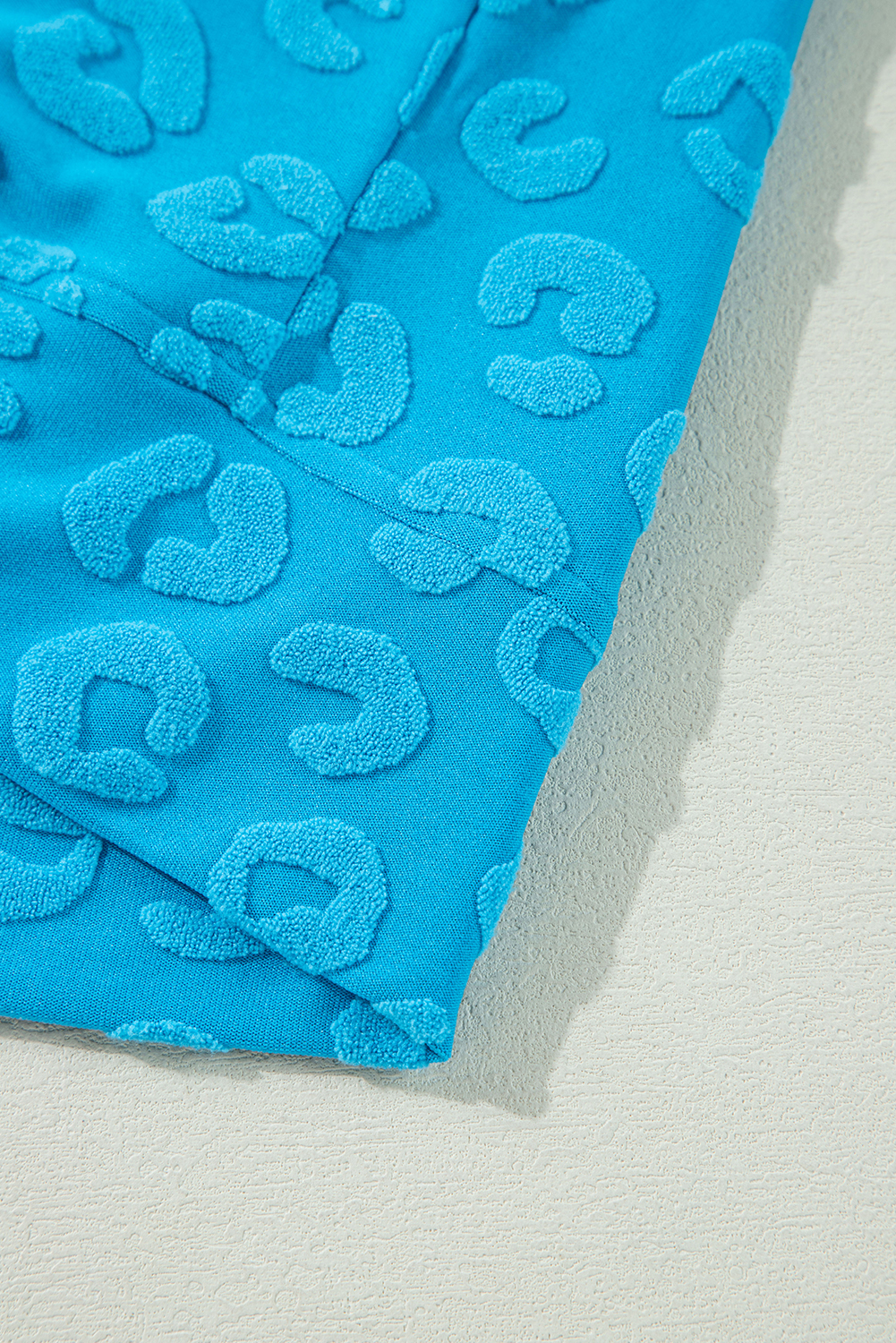 Green Solid Color Quilted Long Sleeve Top and Wide Leg Pants Set