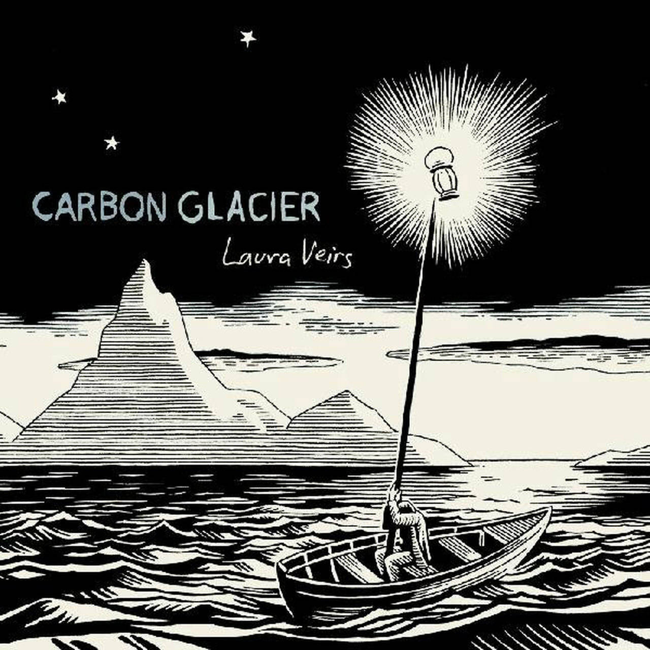 Laura Veirs Carbon Glacier LP (Clear & Black Swirl Vinyl)