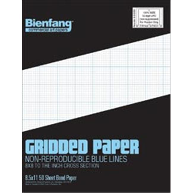 Bienfang Gridded Paper Pad 8.5"X11"-50 Sheets