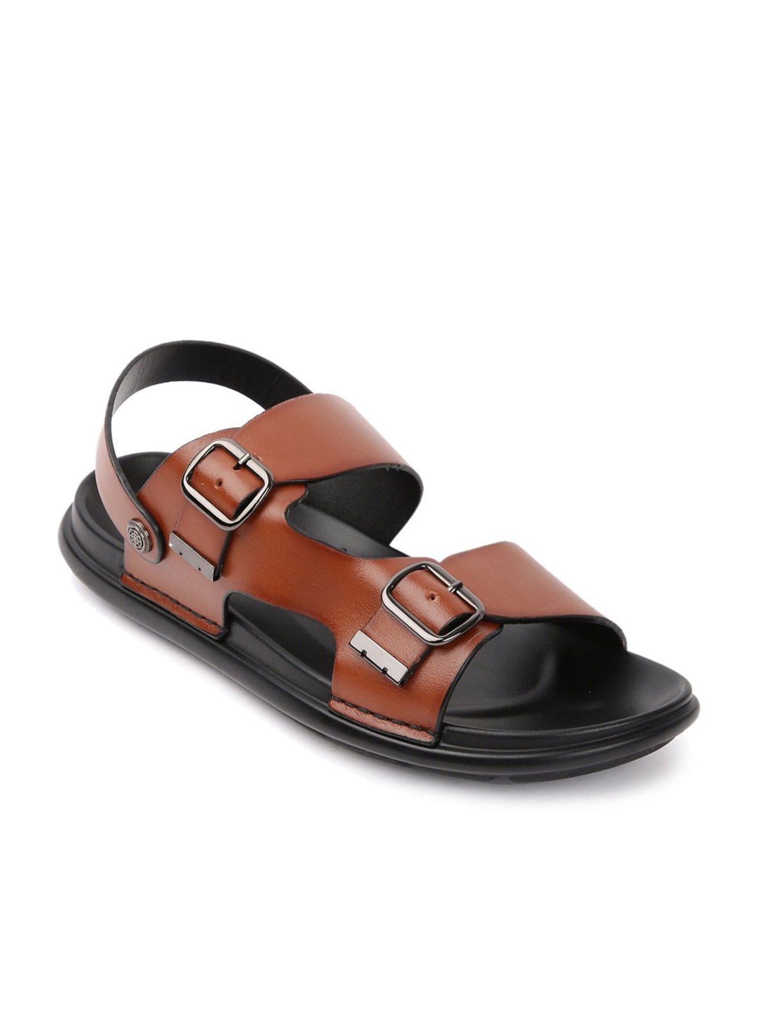 Gabicci Men's Trans-G Tan Back Strap Sandals