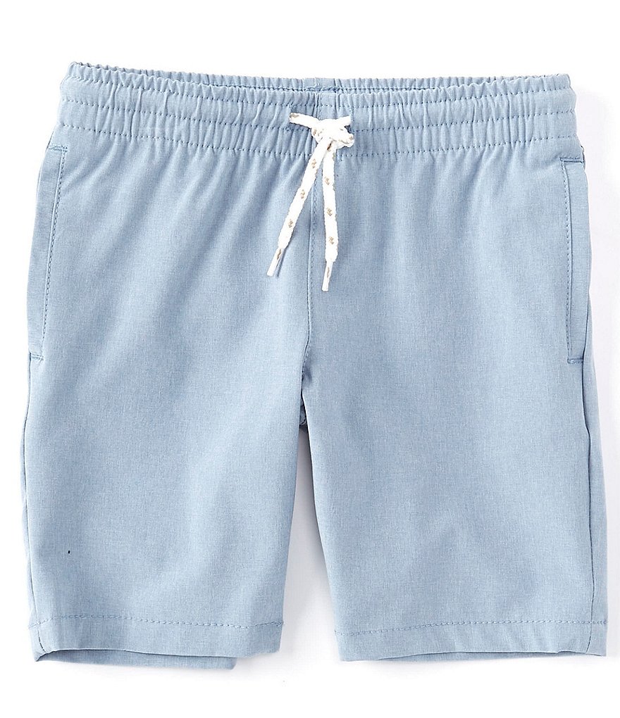 First Wave Little Boys 2T-7 Pull-On Crosshatch Synthetic Shorts