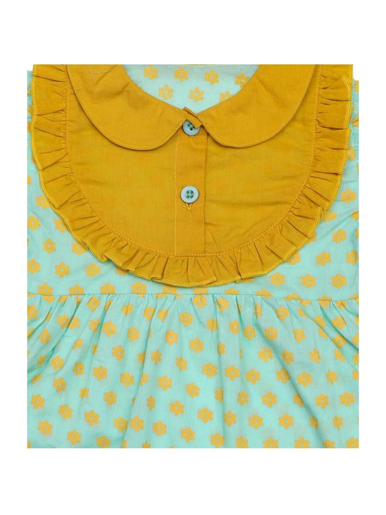 Nino Bambino Kids Multicolor Cotton Printed Dress