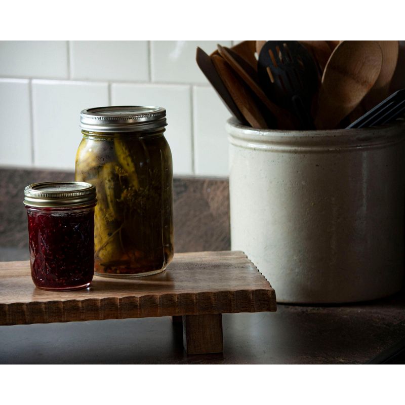 Oversized Rectangle Hand Carved Wood Kitchen Serving Board with Feet - Foreside Home & Garden
