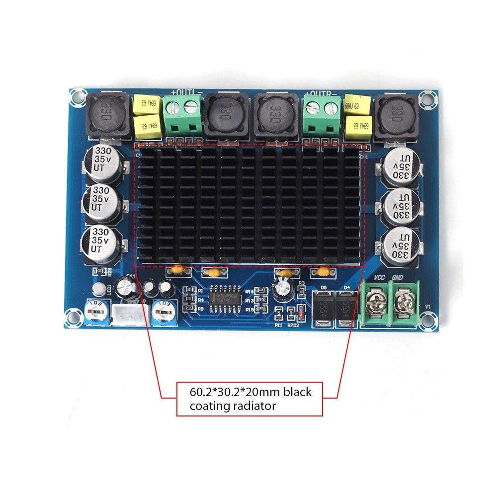 XH-M569 150Wx2 High Power Digital Amplifier Board Pre-amp 150W+150W TPA3116D2